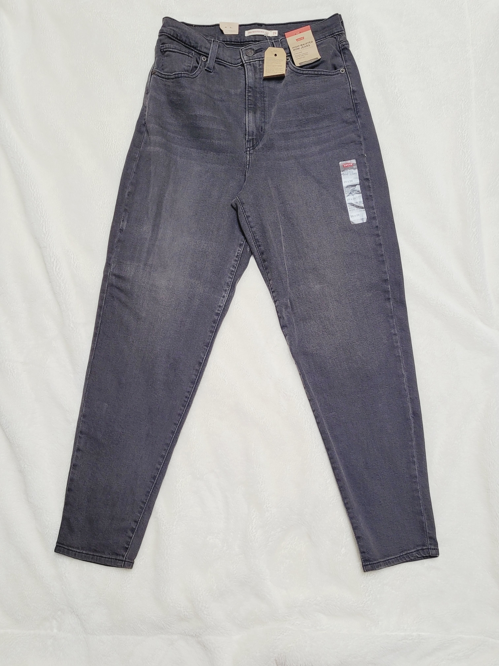 Levi's High Waisted Mom Jeans - Charcoal